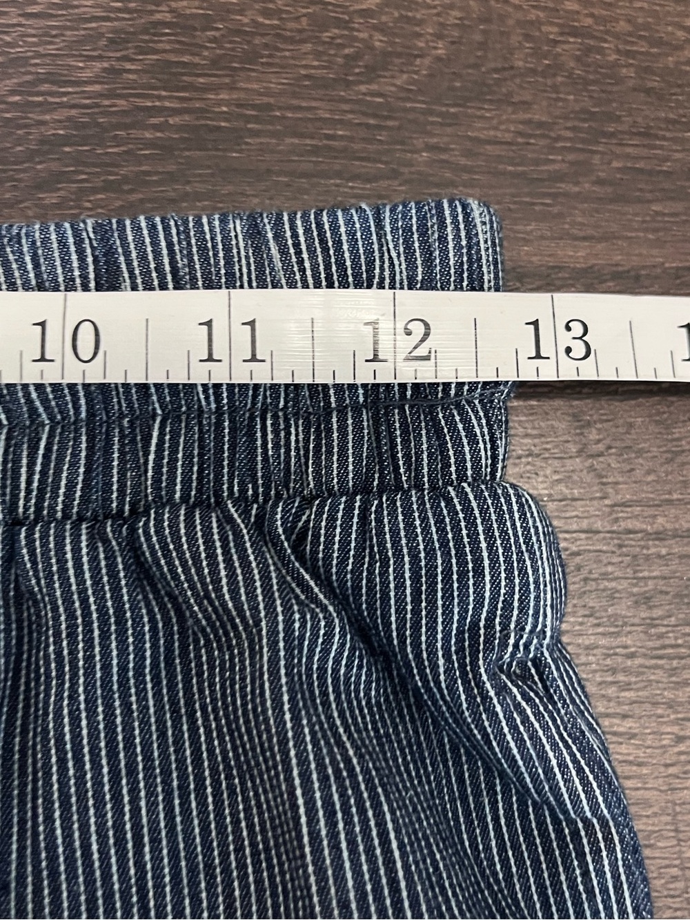 ee:some Los Angeles Washed Pinstripe Tie Waist Wide Leg Pants Small NWT - Picture 6 of 12